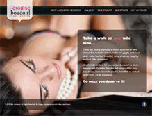 Tablet Screenshot of paradiseboudoir.com